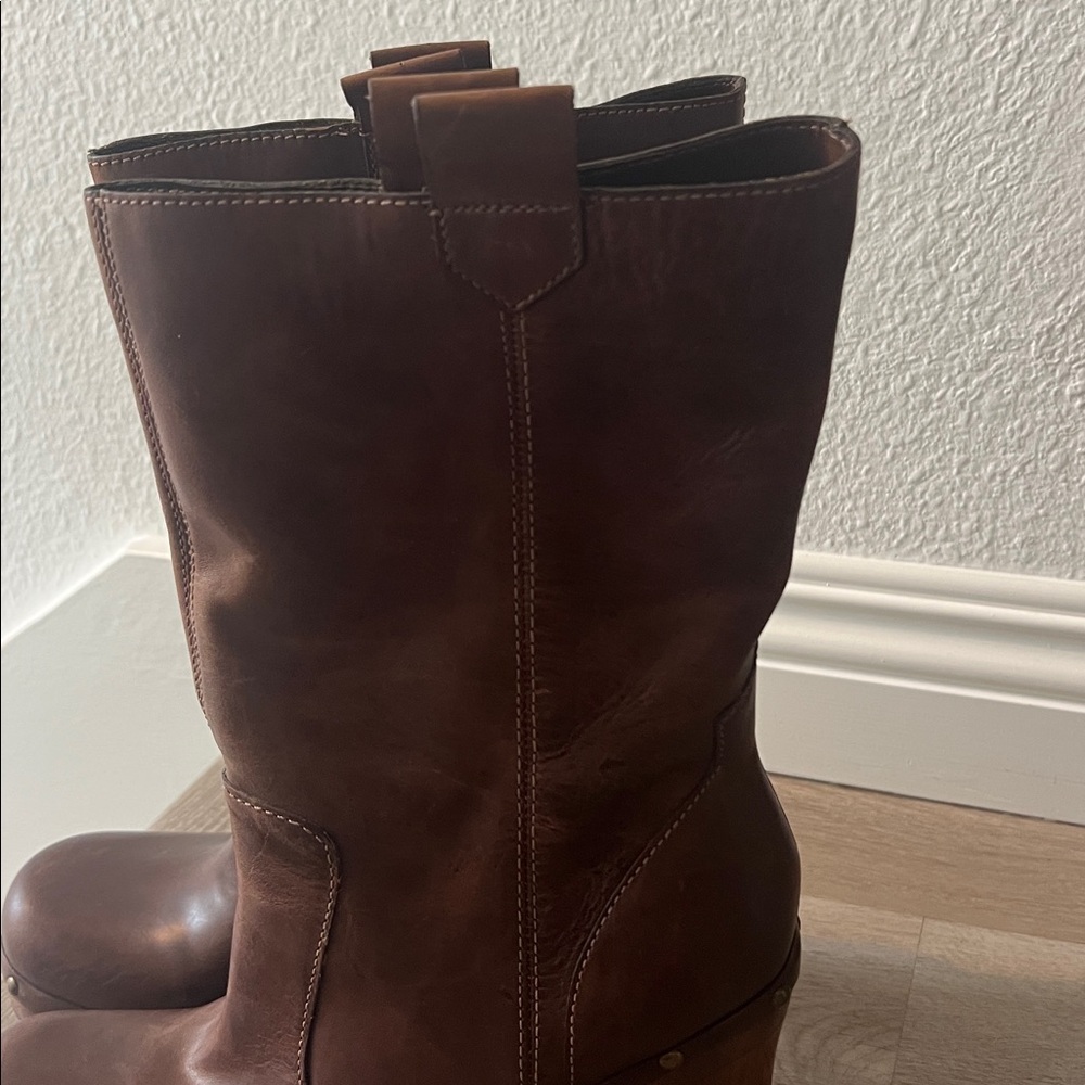 MIA Brown Heeled Boots - Picture 10 of 10